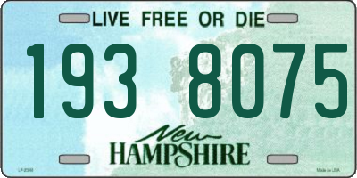 NH license plate 1938075
