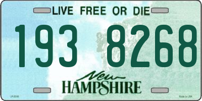 NH license plate 1938268