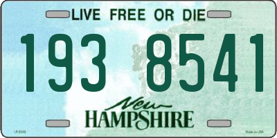 NH license plate 1938541