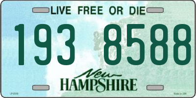 NH license plate 1938588