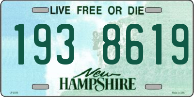 NH license plate 1938619