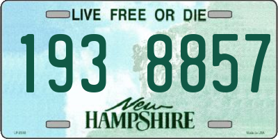NH license plate 1938857