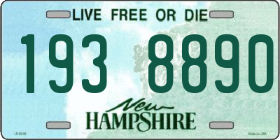 NH license plate 1938890