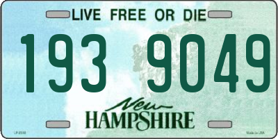 NH license plate 1939049