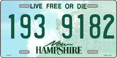 NH license plate 1939182