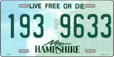 NH license plate 1939633