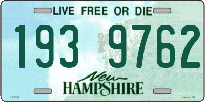 NH license plate 1939762