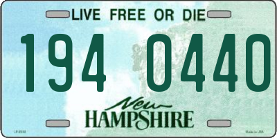 NH license plate 1940440