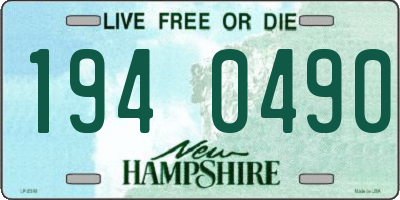 NH license plate 1940490