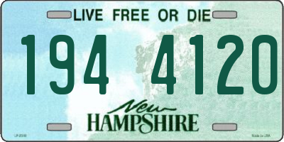 NH license plate 1944120