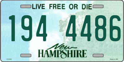 NH license plate 1944486