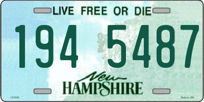 NH license plate 1945487