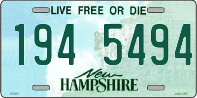 NH license plate 1945494