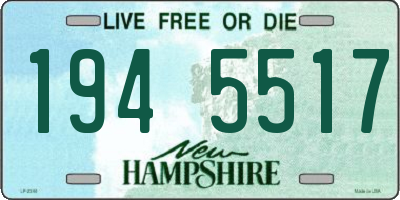 NH license plate 1945517