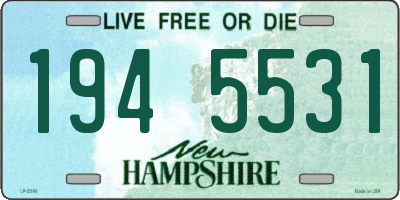 NH license plate 1945531