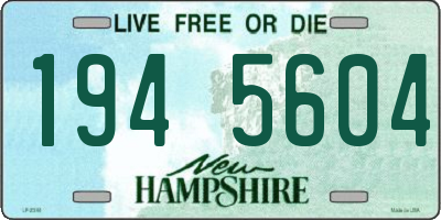 NH license plate 1945604