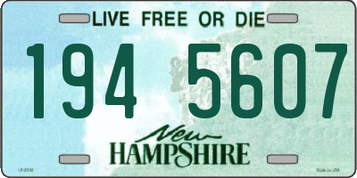 NH license plate 1945607