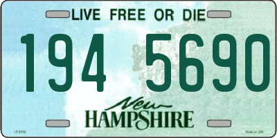 NH license plate 1945690