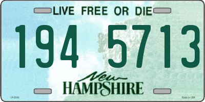 NH license plate 1945713