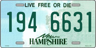 NH license plate 1946631