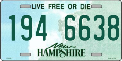 NH license plate 1946638