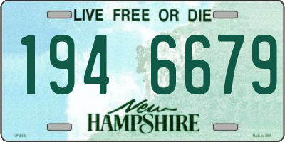 NH license plate 1946679