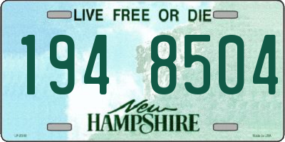 NH license plate 1948504