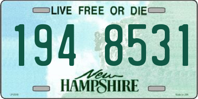 NH license plate 1948531