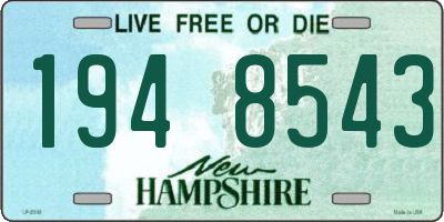 NH license plate 1948543