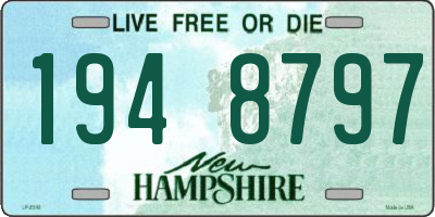 NH license plate 1948797