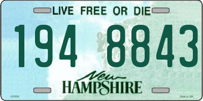 NH license plate 1948843