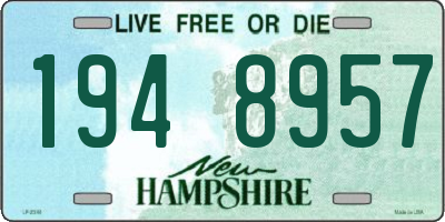NH license plate 1948957