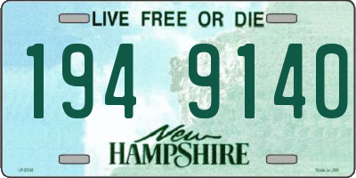 NH license plate 1949140