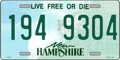 NH license plate 1949304