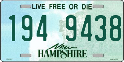 NH license plate 1949438