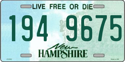 NH license plate 1949675