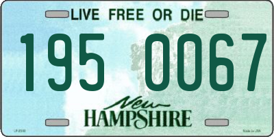 NH license plate 1950067
