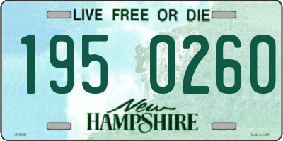 NH license plate 1950260