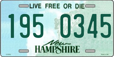 NH license plate 1950345