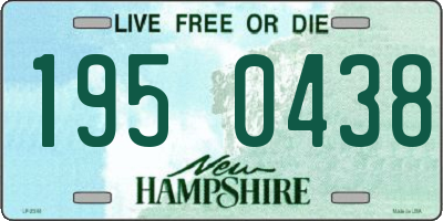 NH license plate 1950438