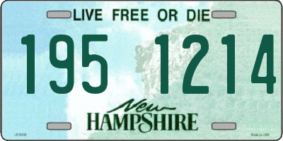 NH license plate 1951214
