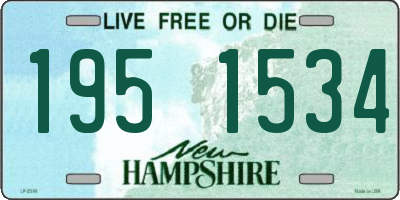 NH license plate 1951534