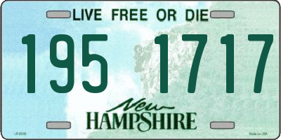 NH license plate 1951717