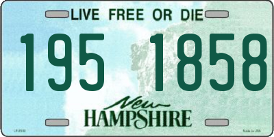 NH license plate 1951858