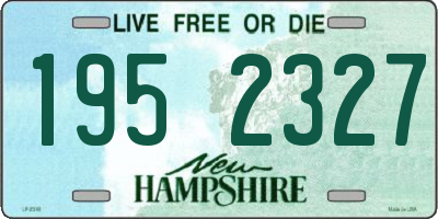 NH license plate 1952327