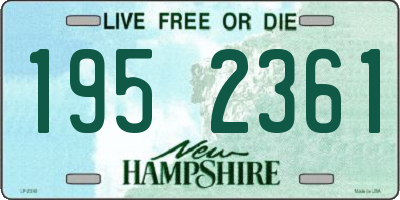 NH license plate 1952361