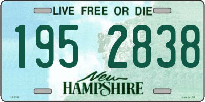 NH license plate 1952838
