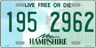 NH license plate 1952962