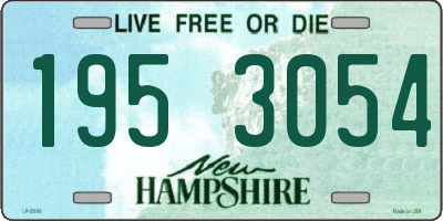 NH license plate 1953054