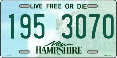 NH license plate 1953070